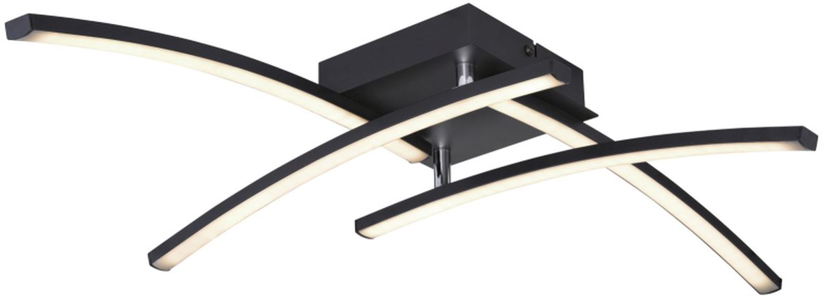 Globo Lighting Tansy I lámpara de techo 1x24 W negro-ópalo 67129-24