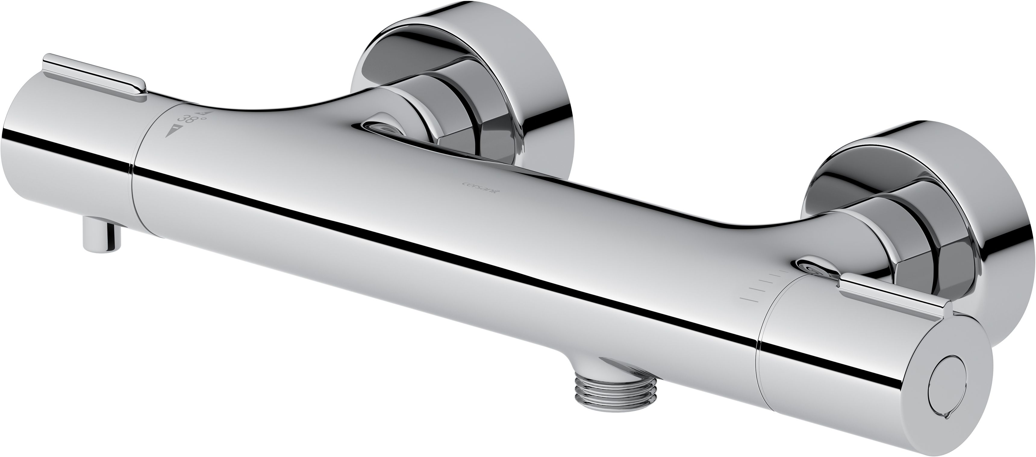 Cersanit Virgo grifo para ducha a pared con termostato cromo S951-579