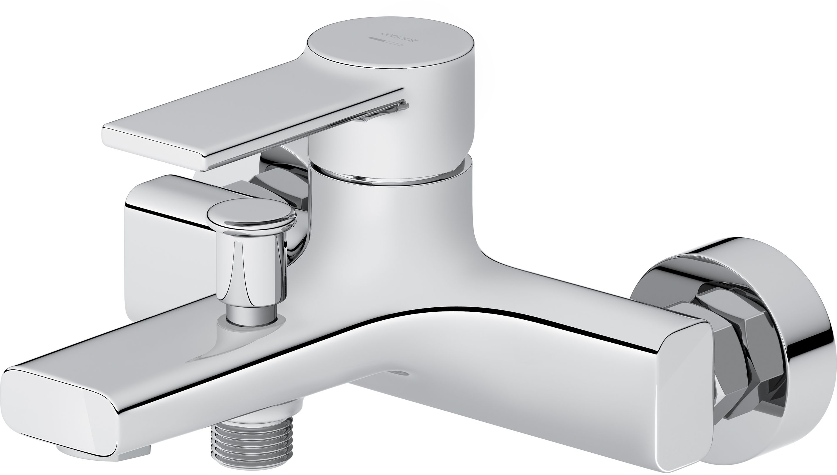 Cersanit Zip grifo de bañera y ducha a pared cromo S951-560