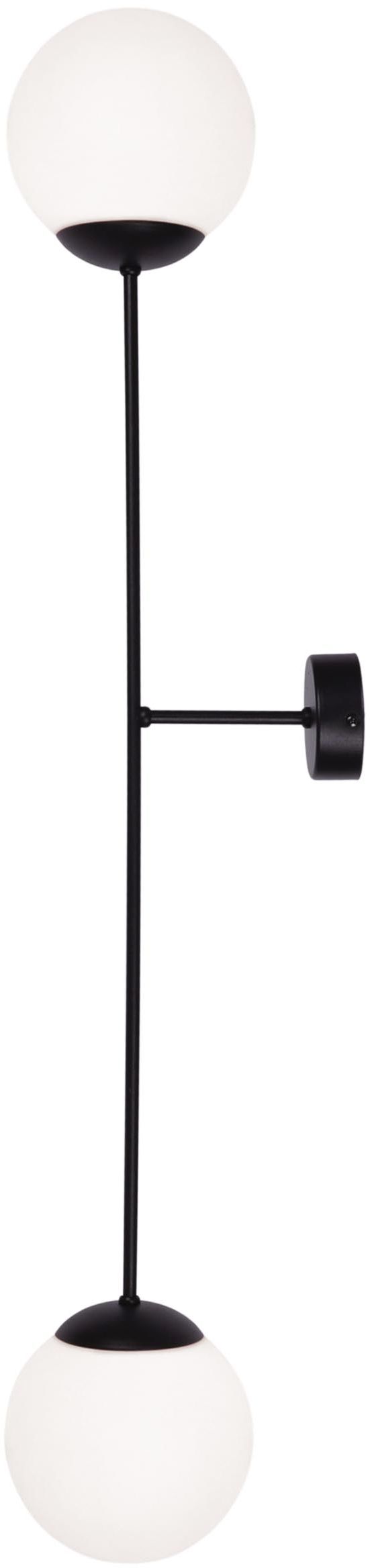 Kaja Savoy lámpara de pared 2x40 W blanco-negro K-4927