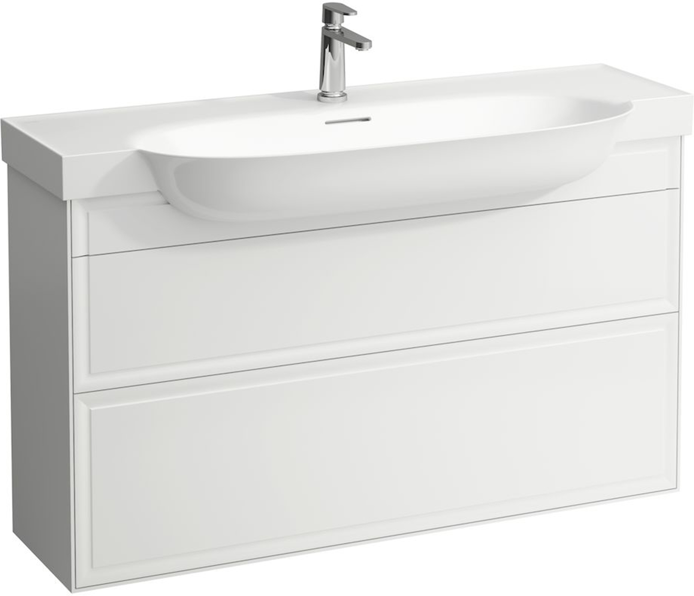 Laufen The New Classic szafka 120 cm podumywalkowa wisząca biały mat H4060520851701