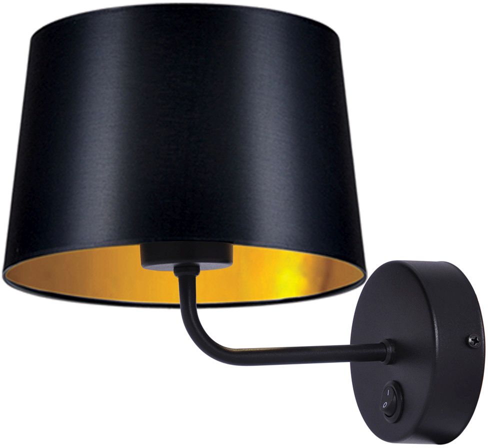 Kaja Remi Gold lámpara de pared 1x40 W negro-oro K-4356