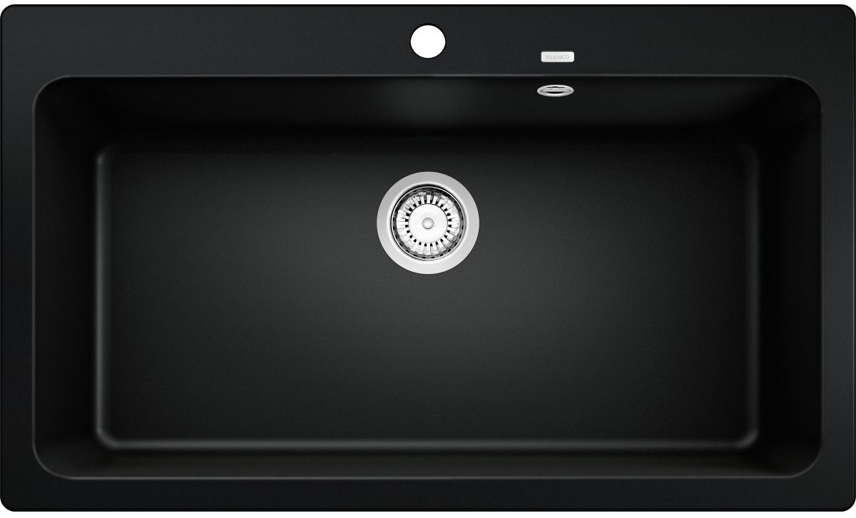 Blanco Naya XL 9 fregadero de granito 86x51 cm negro 525947