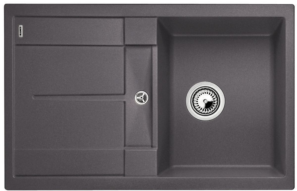 Blanco Metra 45 S fregadero de granito 78x50 cm gris/grafito/ónix 518869