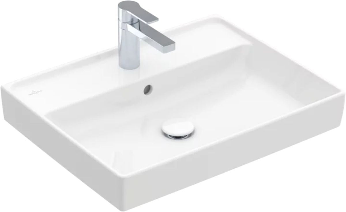 Villeroy & Boch Collaro lavabo 60x47 cm rectangular clásico-para mueble blanco 4A336GR1
