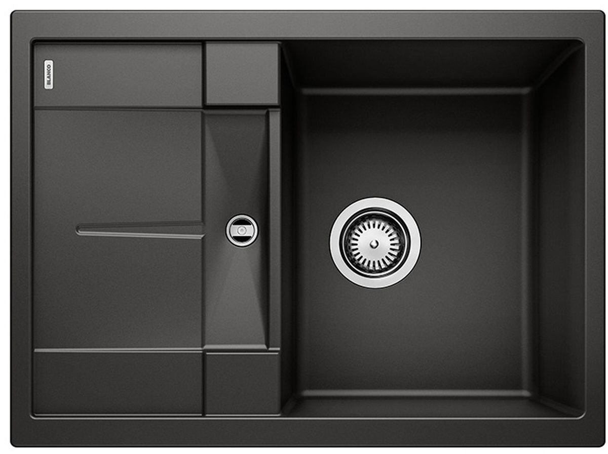 Blanco Metra 45 S Compact fregadero de granito 68x50 cm negro 525912