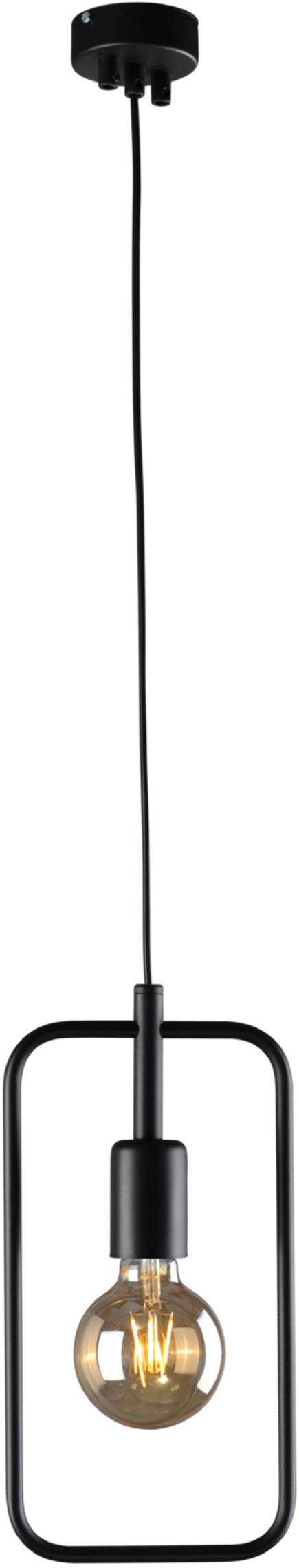 Kaja Geo lámpara colgante 1x60 W negro K-3830