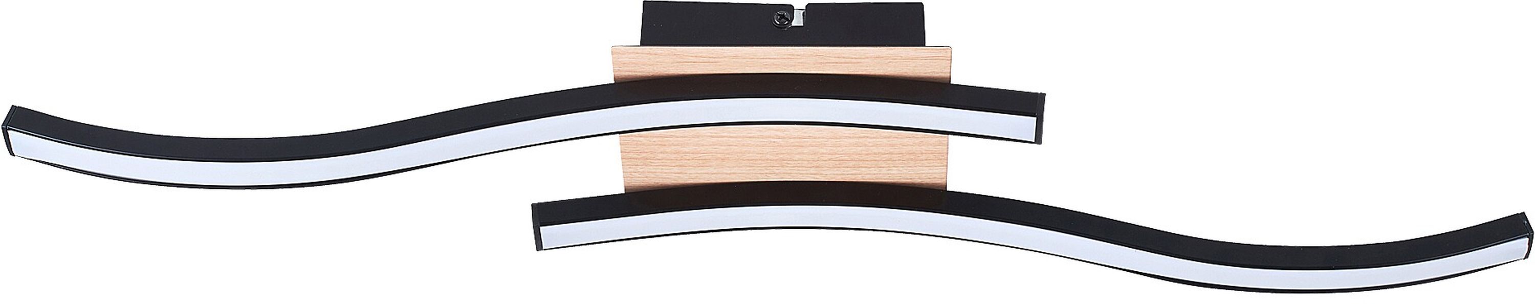 Rabalux Heimdalla lámpara de techo 1x12 W blanco-negro-madera 2280