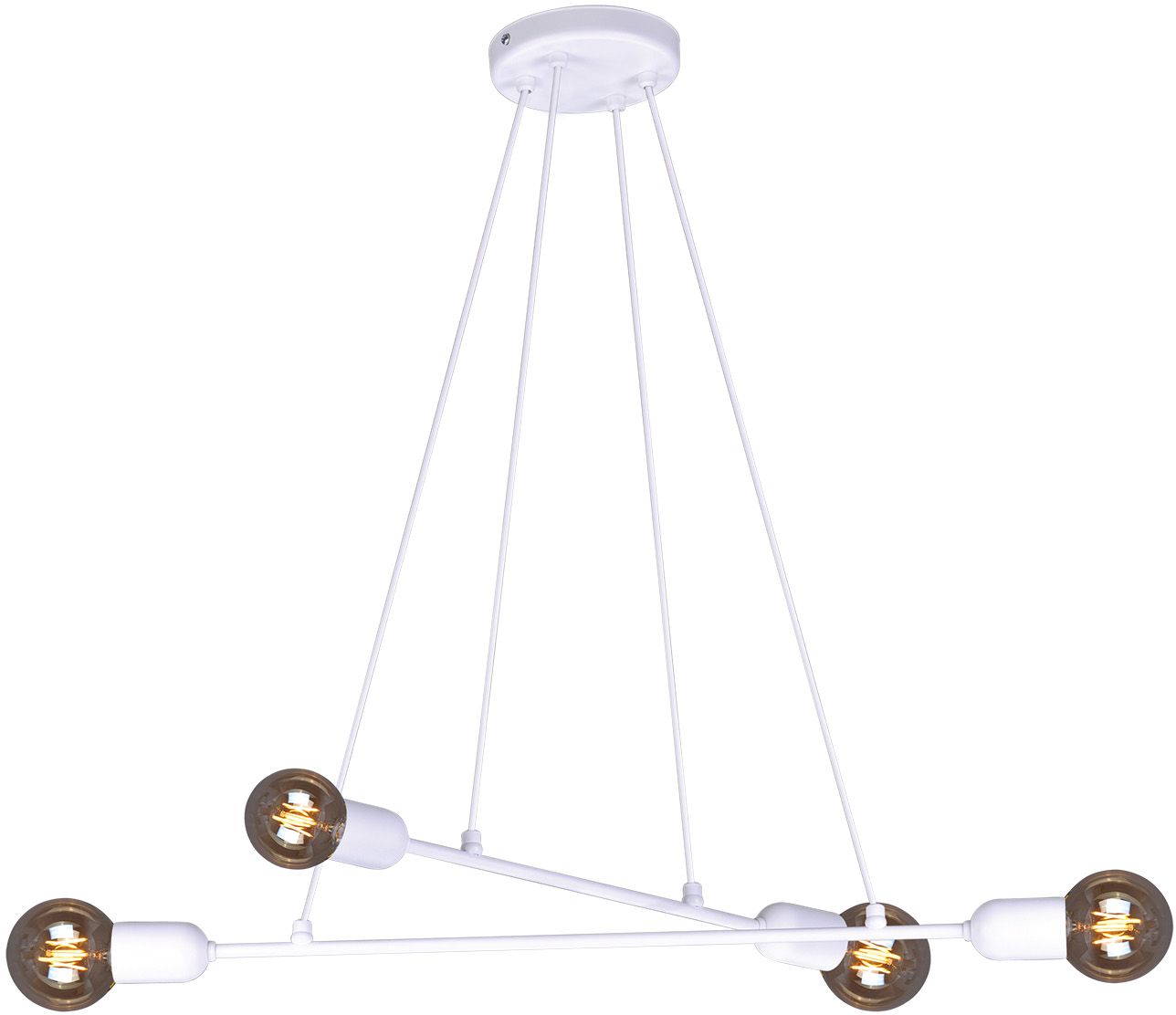 Kaja Sitya White lámpara colgante 4x60 W blanco K-4390