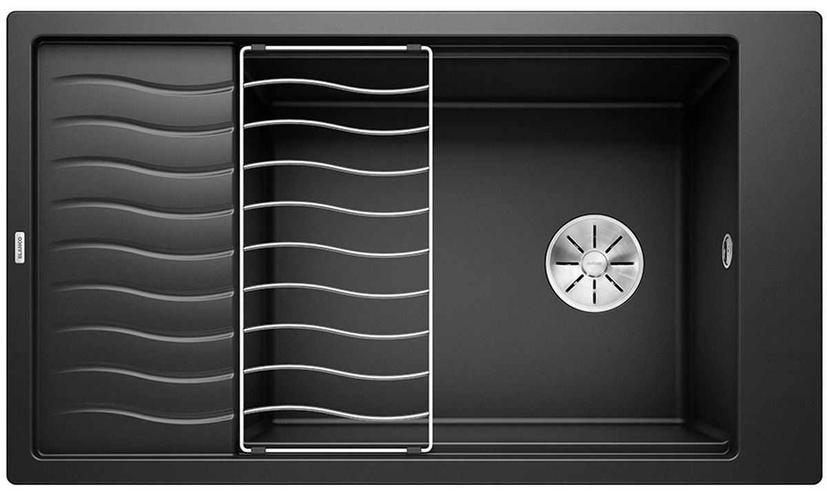Blanco Elon XL 8 S fregadero de granito 86x50 cm negro 525886