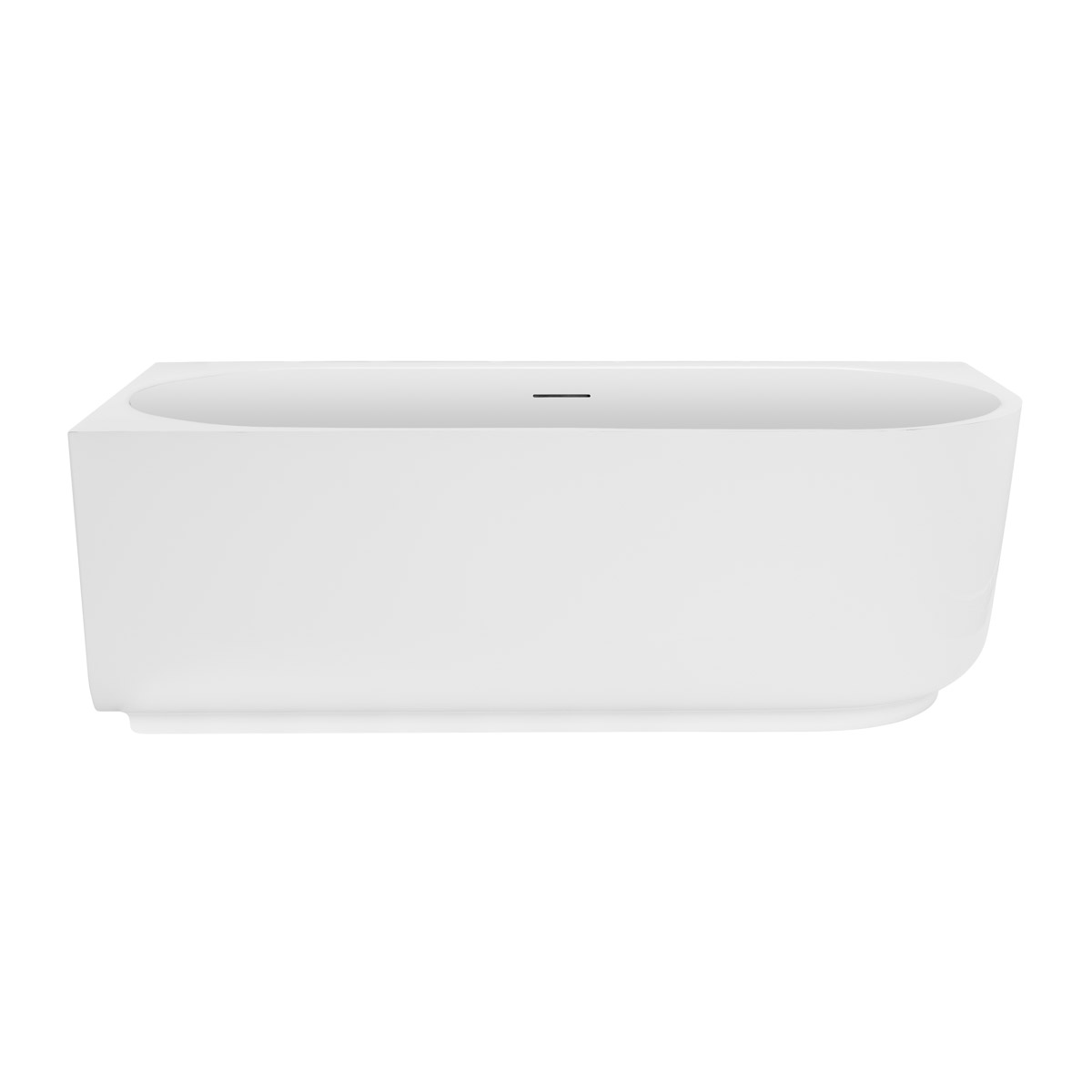 Ksuro 03 bañera de esquina 170x80 cm oval blanco 31001000