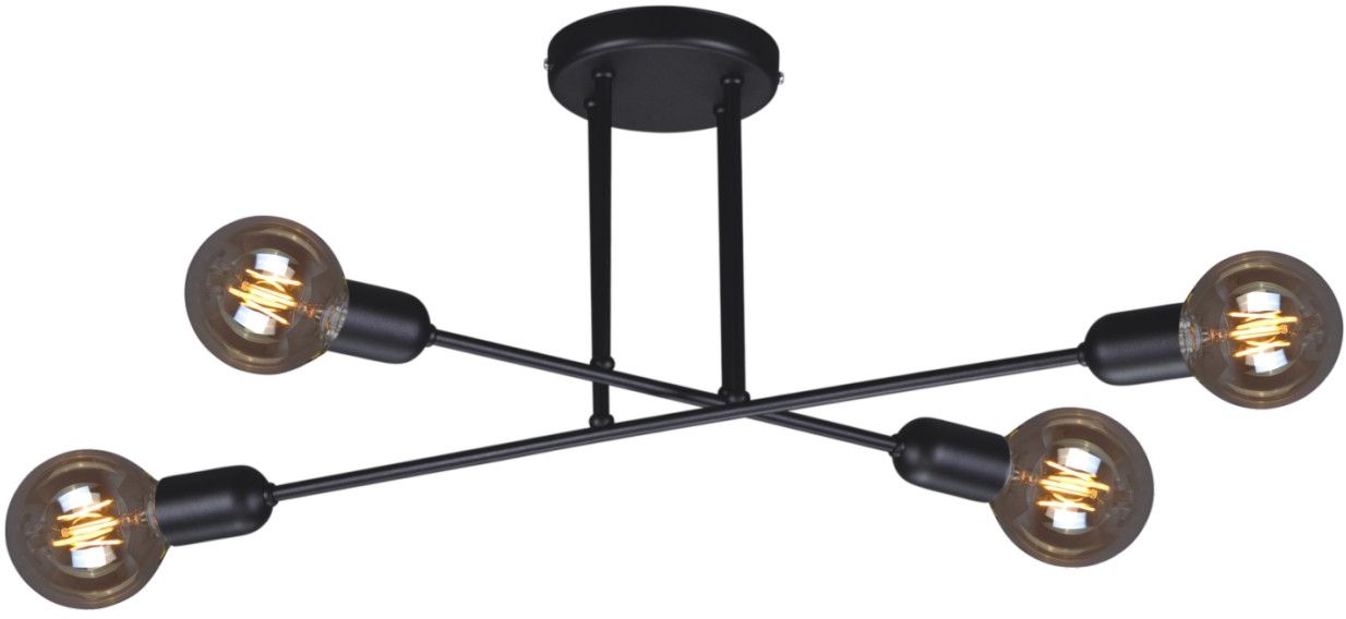 Kaja Sitya Black lámpara colgante 4x60 W negro K-4382