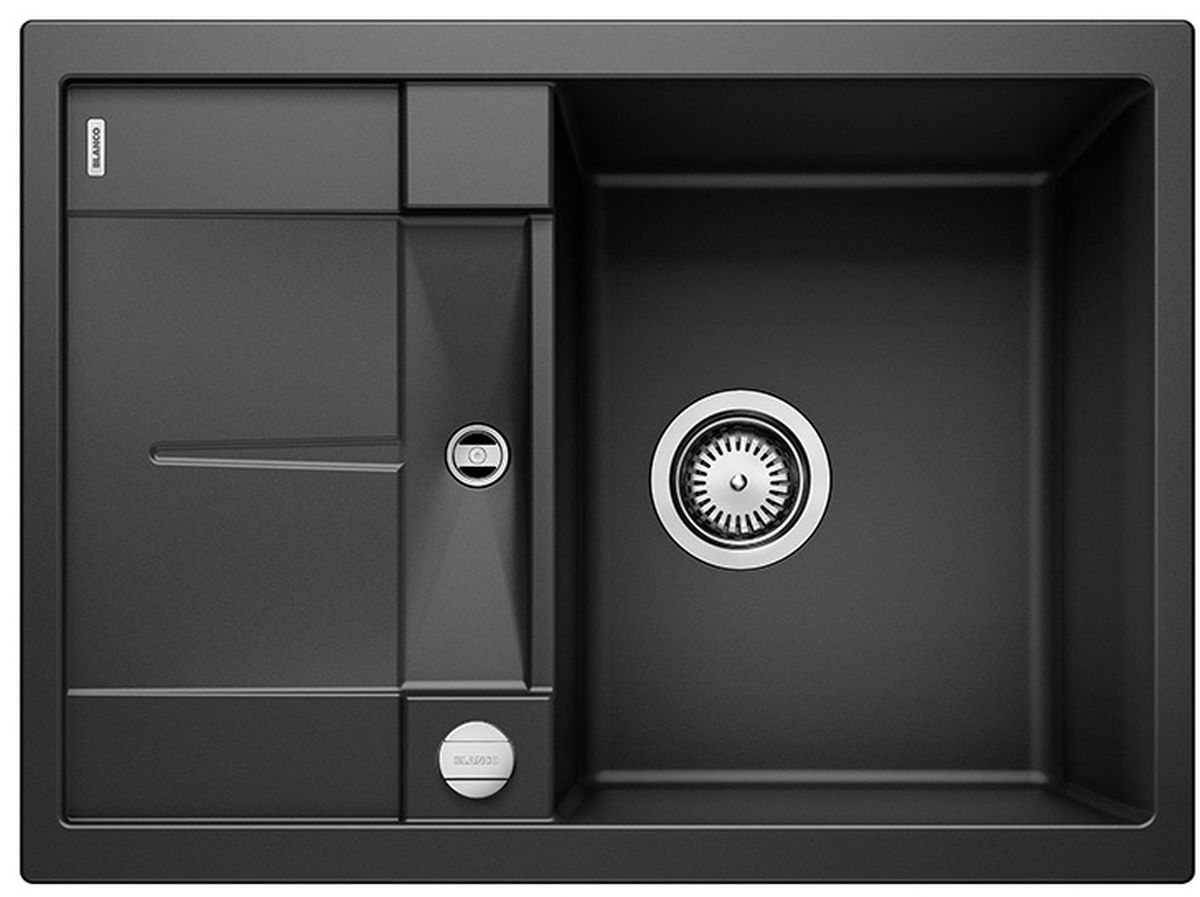 Blanco Metra 45 S Compact fregadero de granito 68x50 cm negro 525913