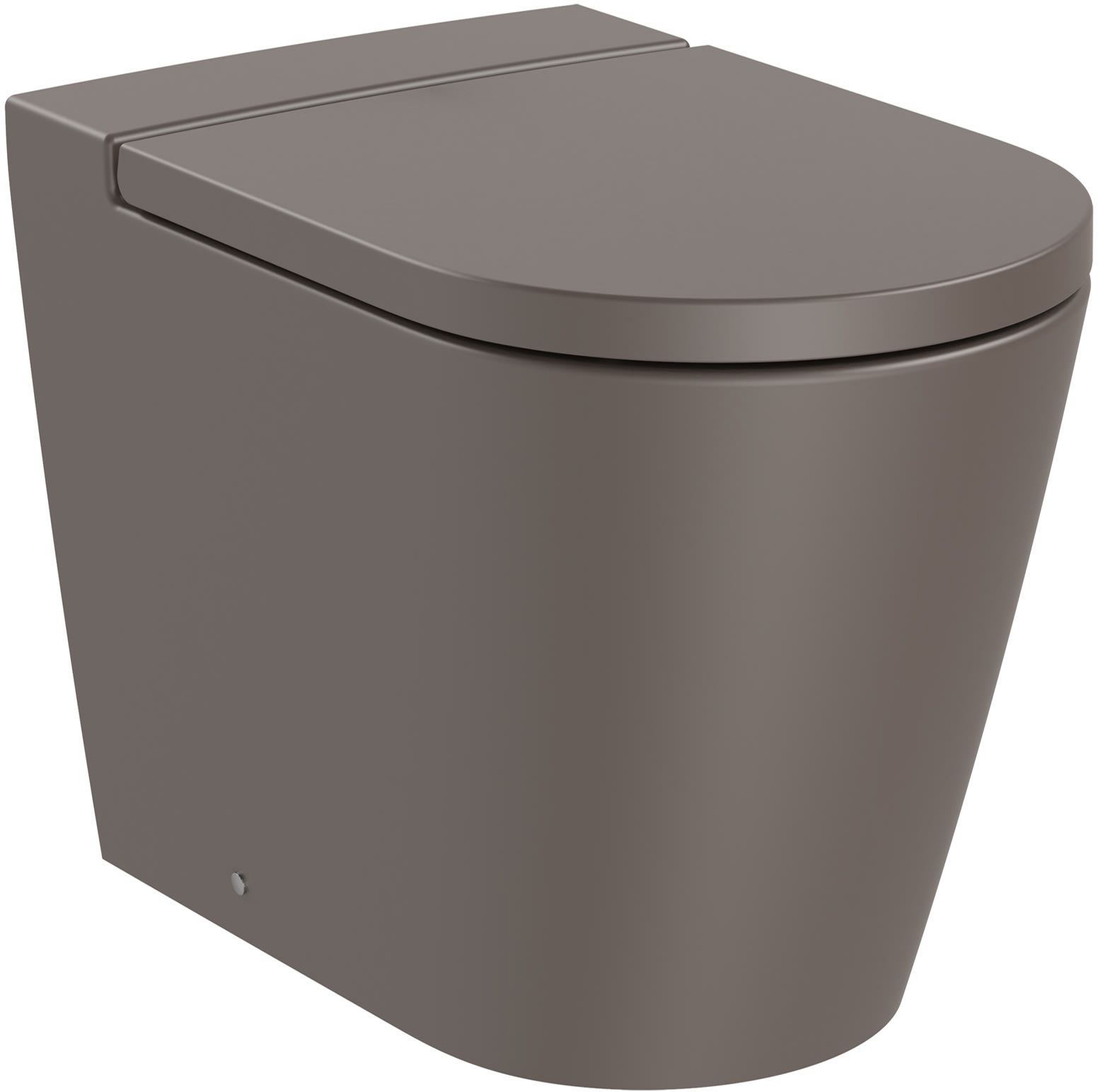 Roca Inspira taza de inodoro de pie sin reborde semimate A347526660