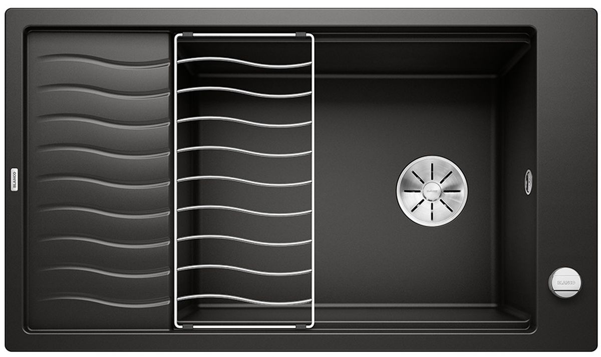 Blanco Elon XL 8 S fregadero de granito 86x50 cm negro 525885