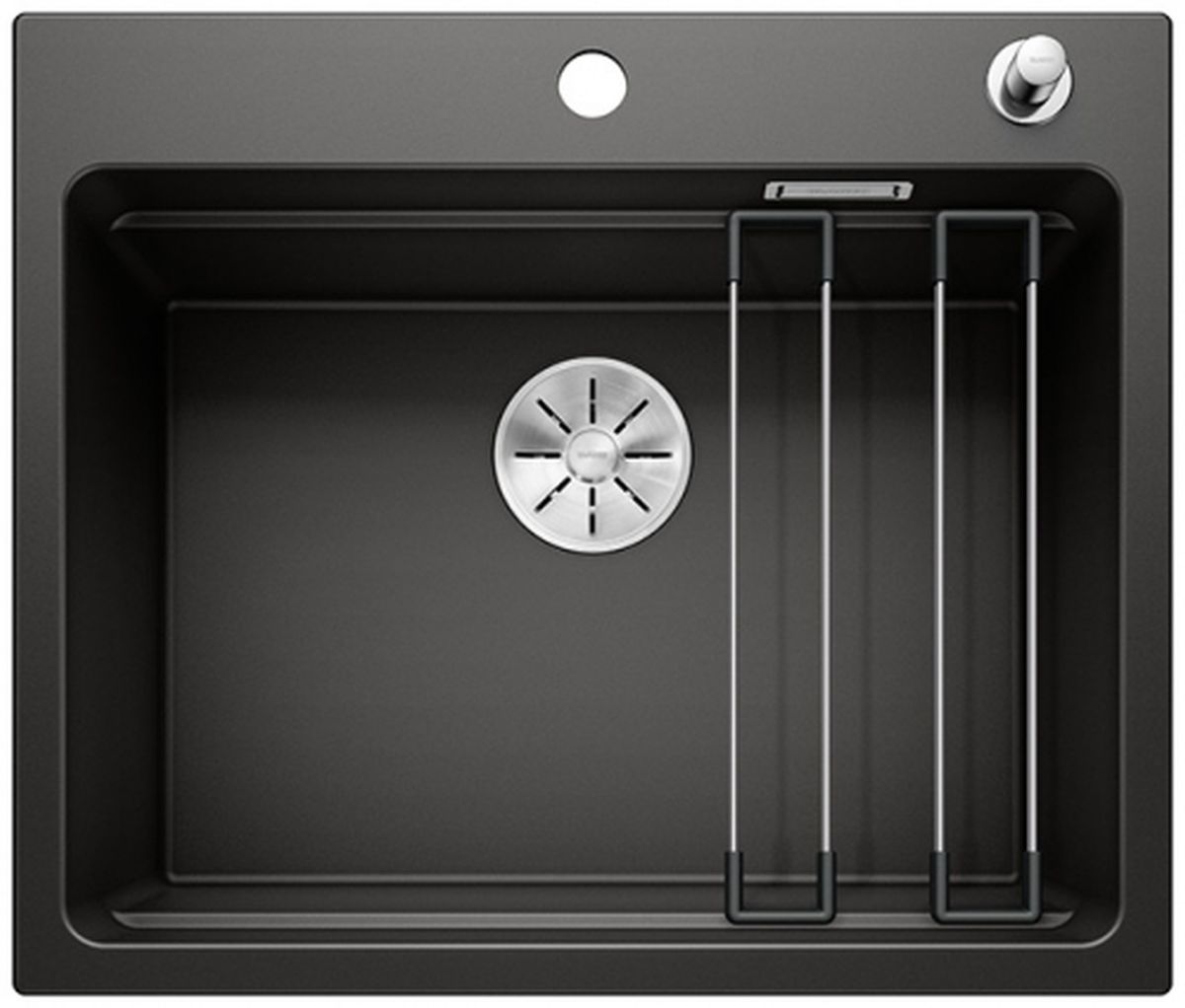 Blanco Etagon 6 fregadero de granito 60x51 cm negro 525889