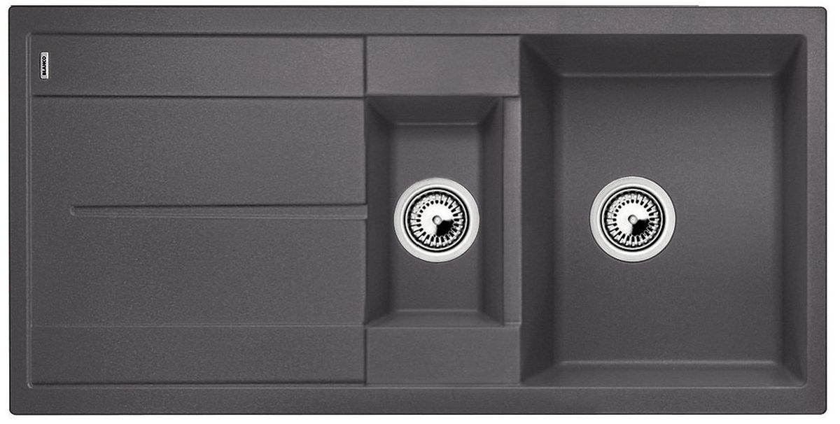 Blanco Metra 6 S fregadero de granito 100x50 cm gris/grafito/ónix 518878