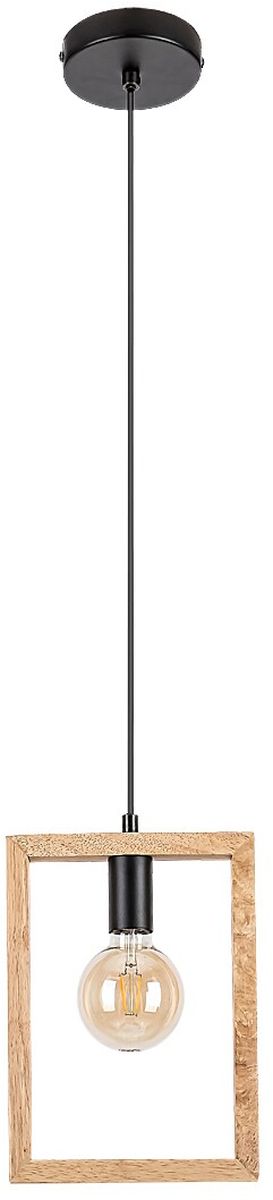 Rabalux Indigo lámpara colgante 1x40 W negro-madera 2292