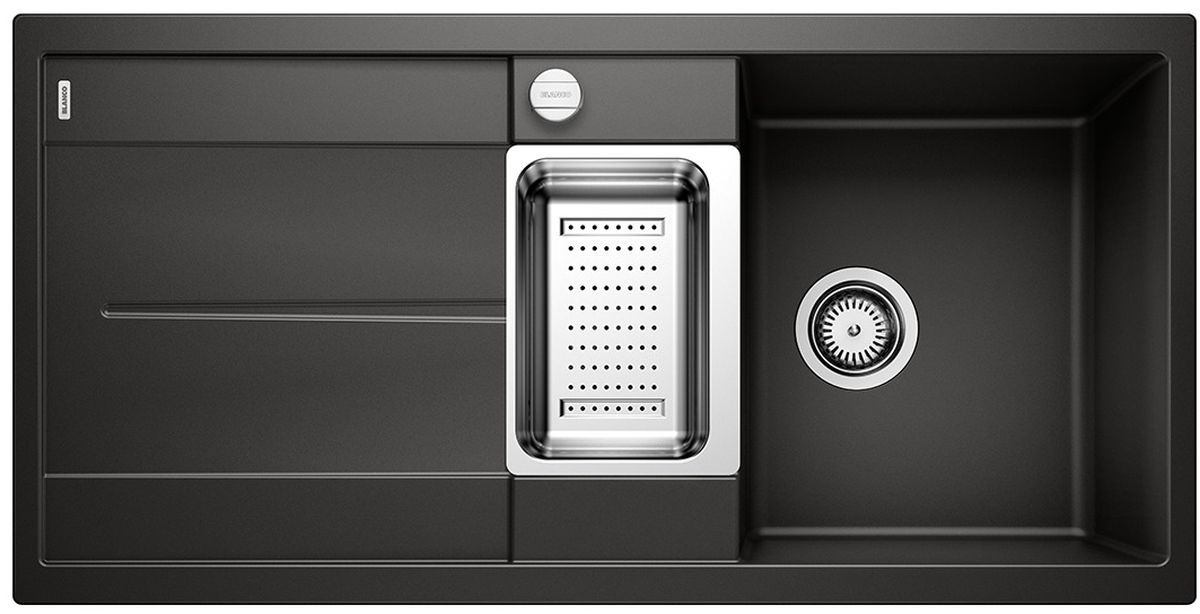 Blanco Metra 6 S fregadero de granito 100x50 cm negro 525926