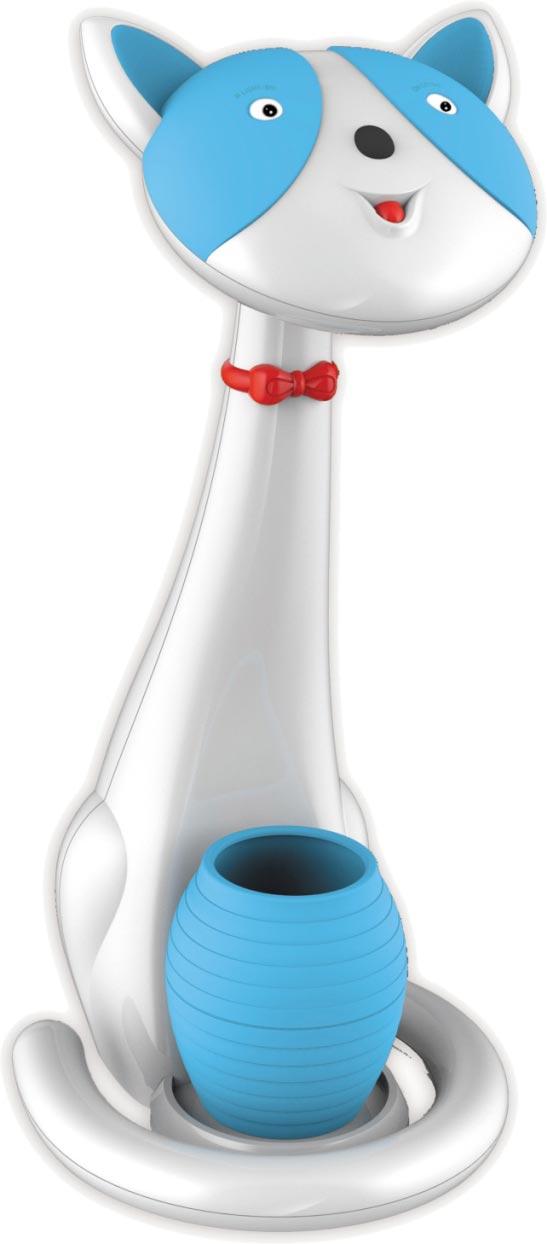 Kaja Kotek lámpara para escritorio 1x6 W blanco-azul K-BL1605NIEBIESKI