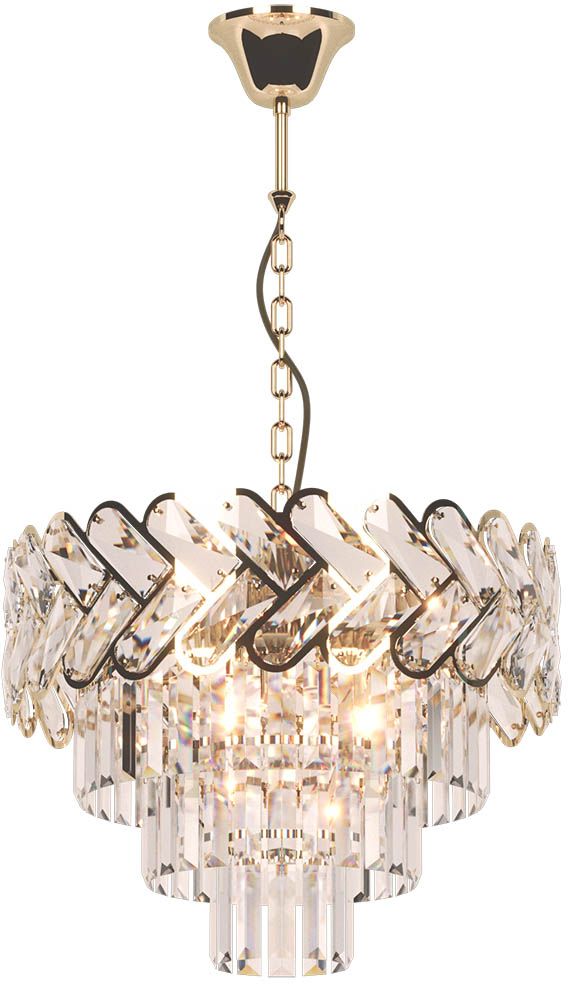 Kaja Toscana Gold lámpara colgante 6x40 W oro-cristal K-8170