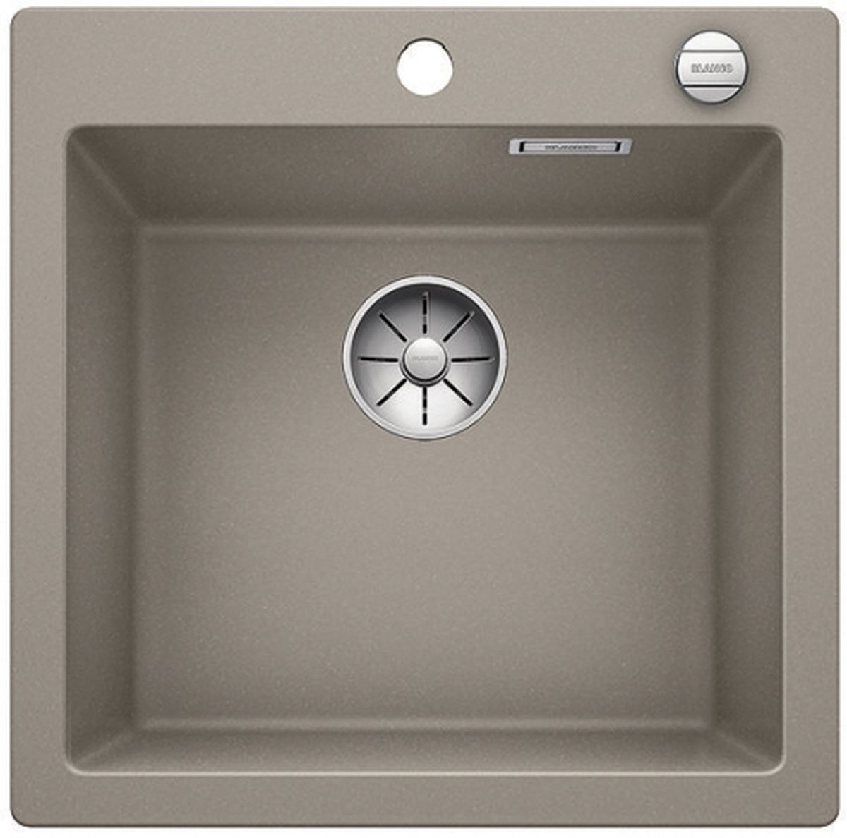 Blanco Pleon 5 fregadero de granito 51.5x51 cm marrón 523683