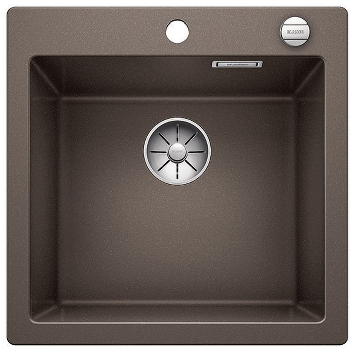 Blanco Pleon 5 fregadero de granito 51.5x51 cm marrón 523685