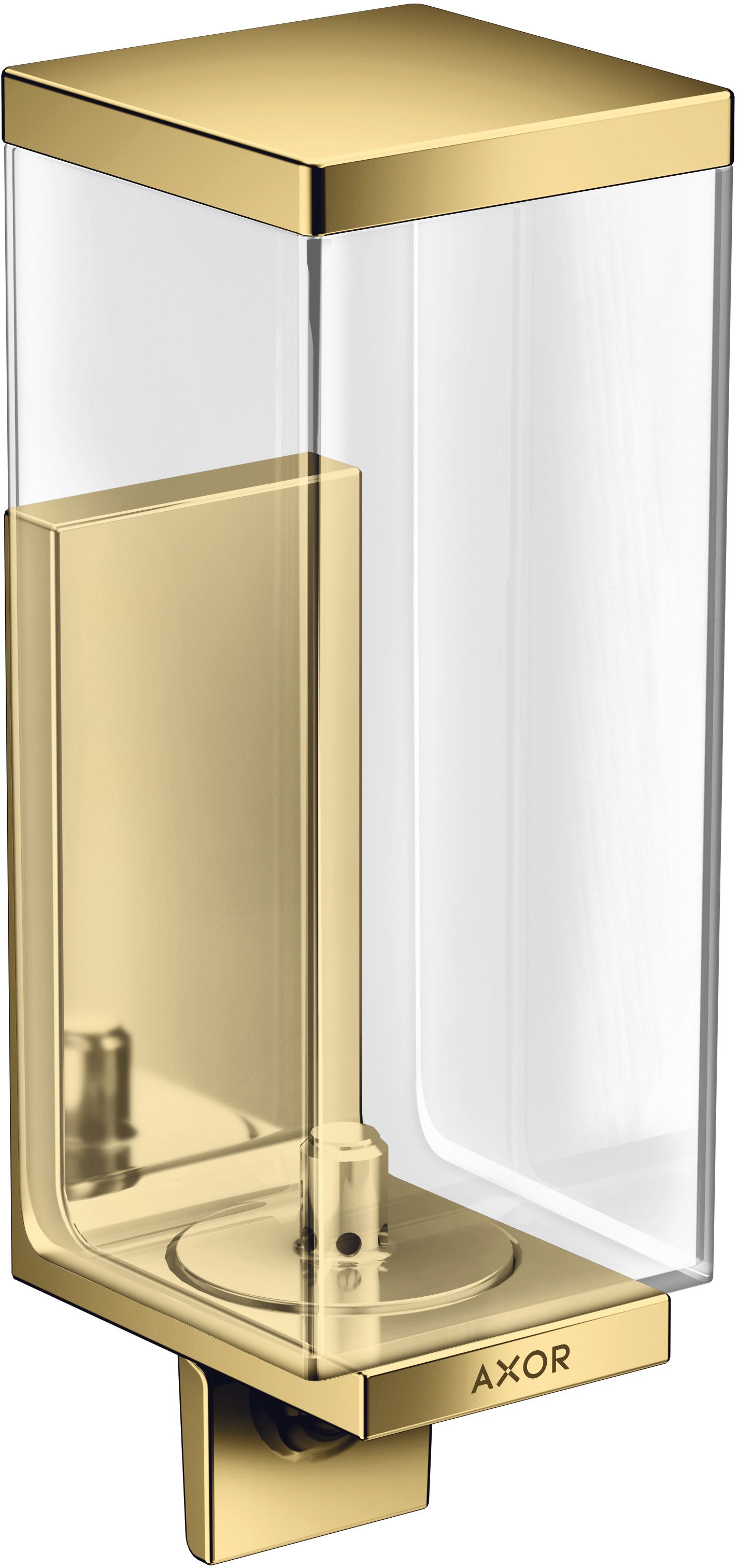 Axor Universal Rectangular dispensador de jabón 600 ml oro 42610990