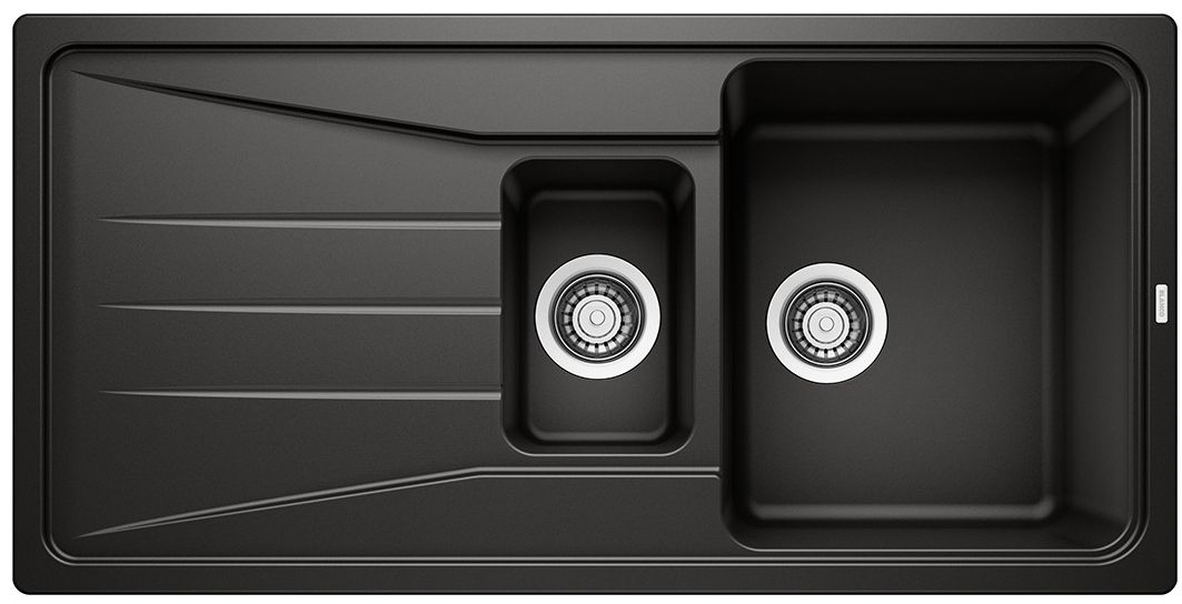 Blanco Sona 6 S fregadero de granito 100x50 cm negro 525975