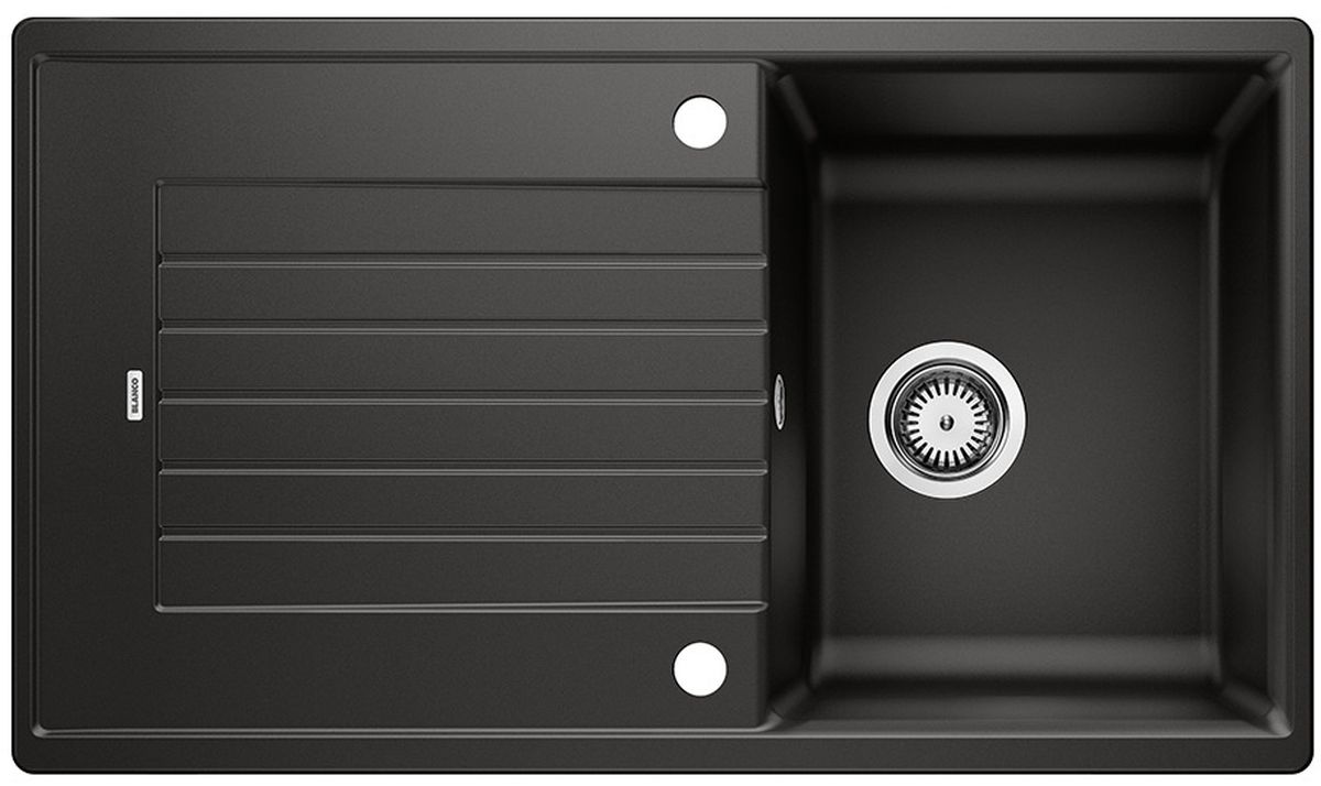 Blanco Zia 45 SL fregadero de granito 86x50 cm negro 526011