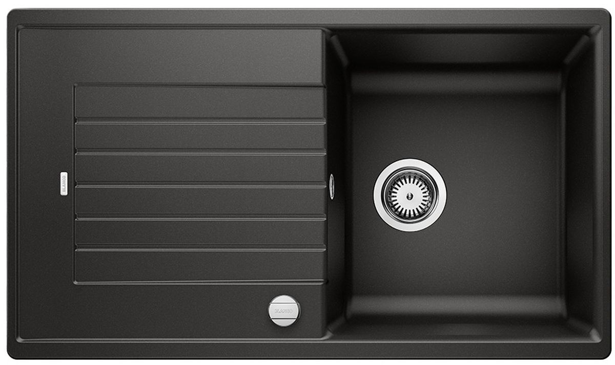 Blanco Zia 5 S fregadero de granito 86x50 cm negro 526015