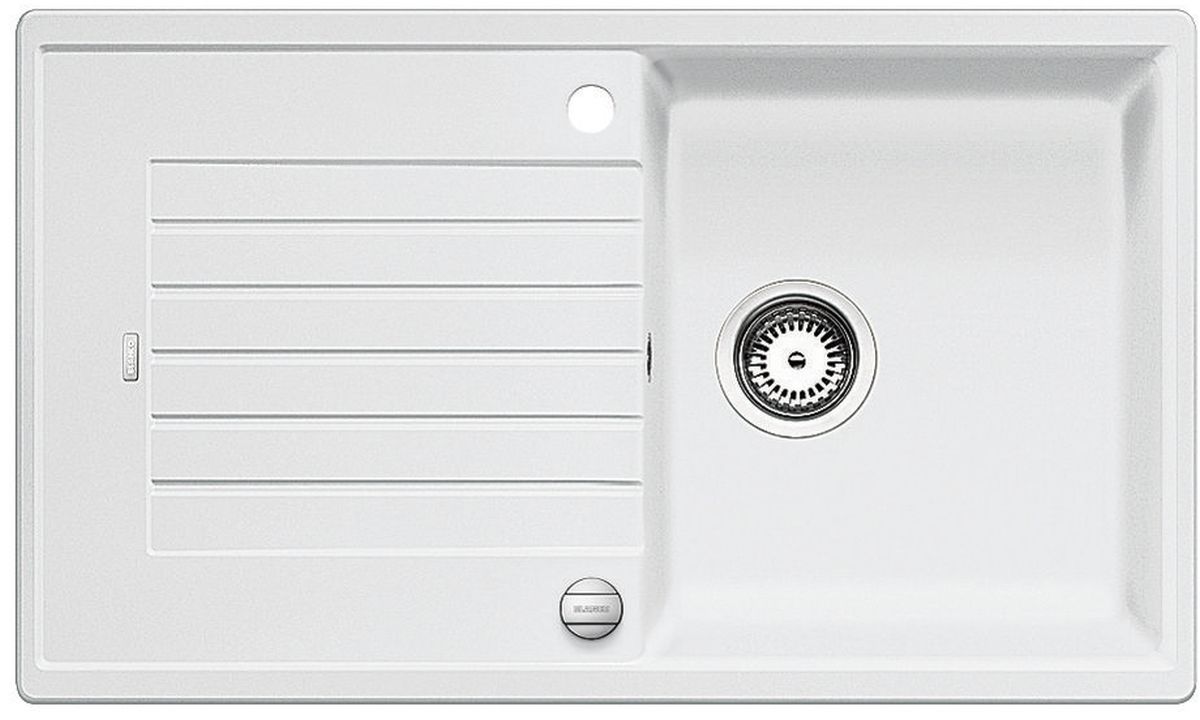 Blanco Zia 5 S fregadero de granito 86x50 cm blanco 520506