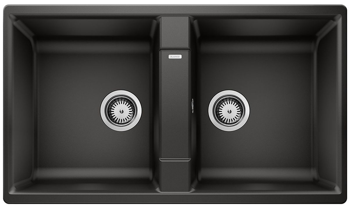 Blanco Zia 9 fregadero de granito 86x50 cm negro 526029