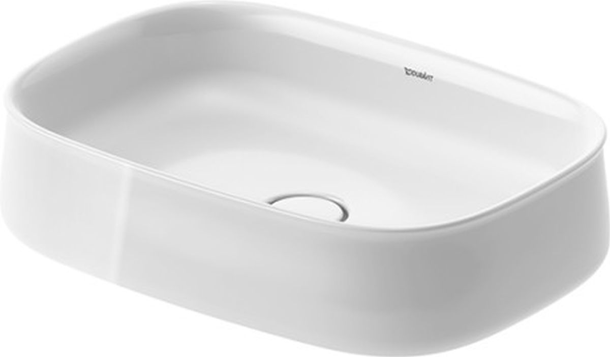 Duravit Zencha lavabo 55x39 cm oval sobre encimera blanco 2373550079