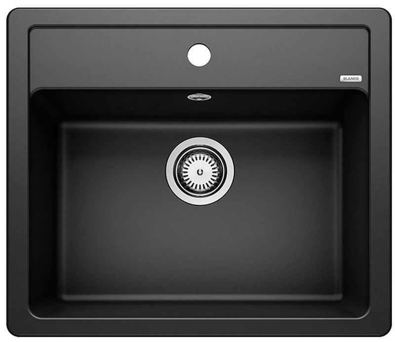Blanco Legra 6 fregadero de granito 58.5x50 cm negro 526084