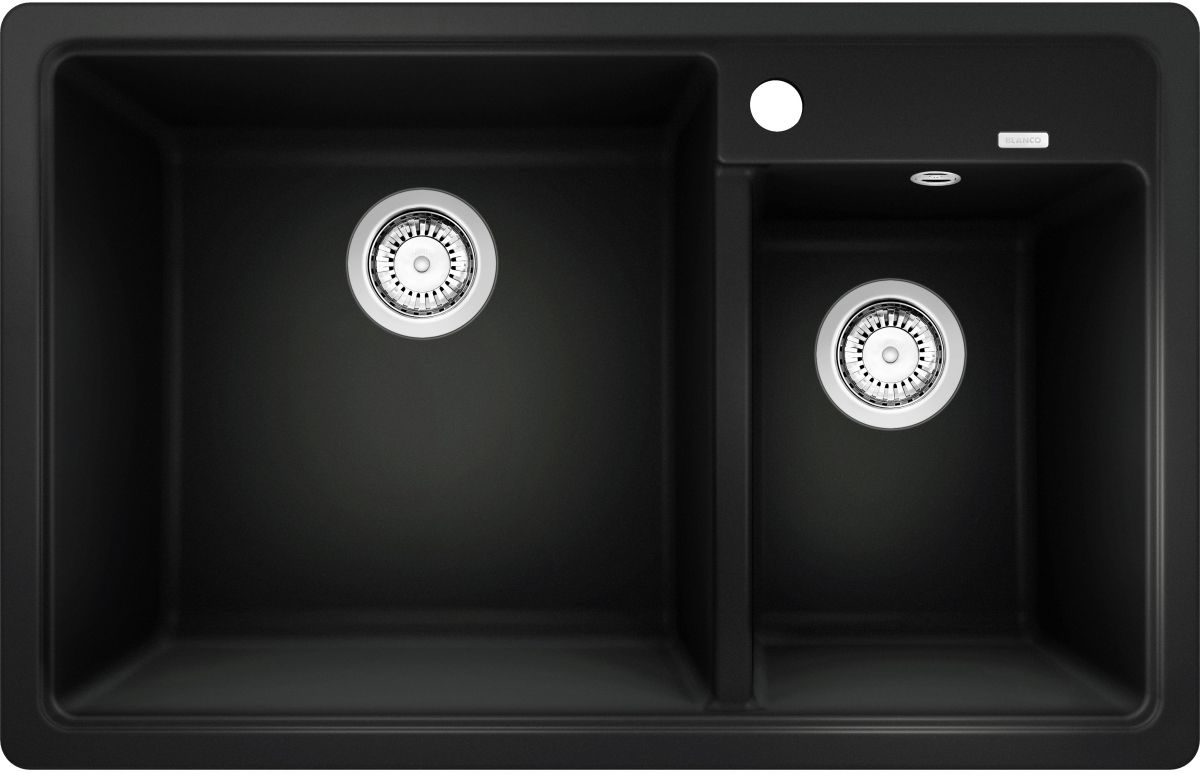 Blanco Legra 8 fregadero de granito 78x50 cm negro 526223
