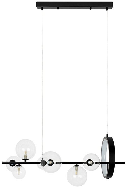 Moosee Alure Line lámpara colgante x5 W negro-transparente MSE010100285