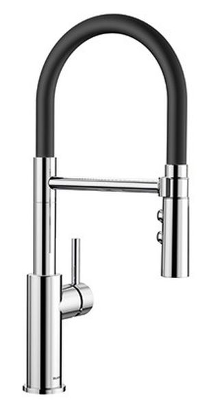 Blanco Catris-S grifo de cocina de pie cromo-negro 525791
