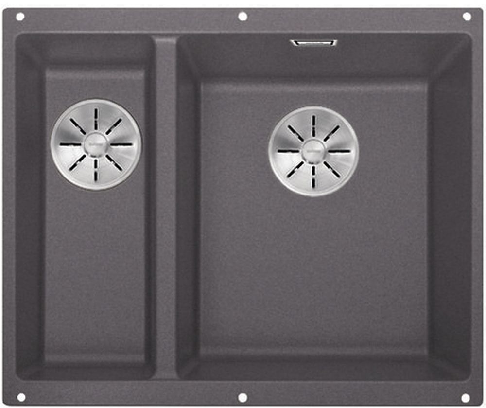 Blanco Subline 340/160-U fregadero de granito 52.5x40 cm gris/grafito/ónix 523559