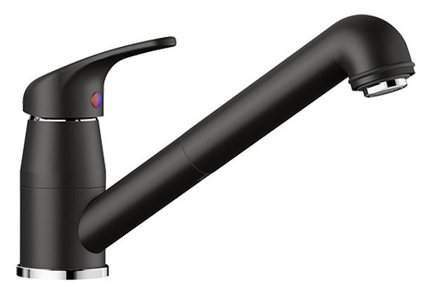 Blanco Daras-S grifo de cocina de pie cromo-negro 526153