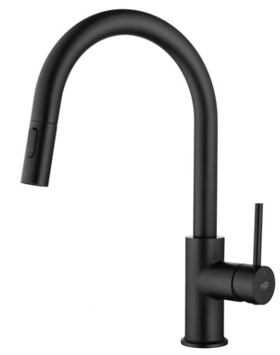 Blue Water Plaza Plus grifo de cocina de pie negro 5901730616569