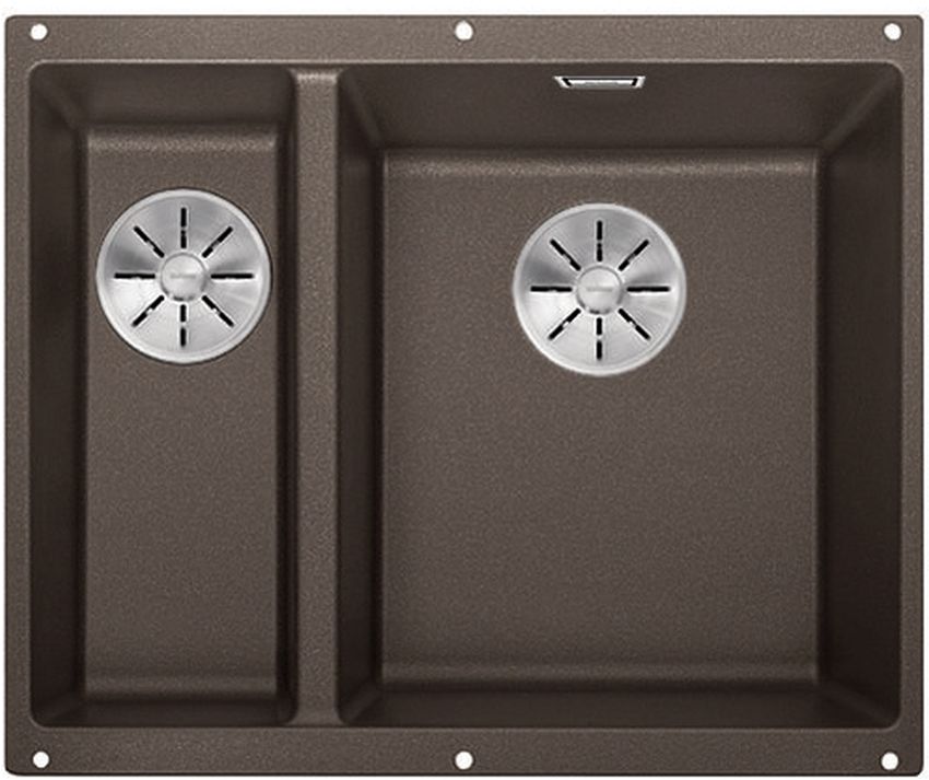 Blanco Subline 340/160-U fregadero de granito 52.5x40 cm marrón 523567