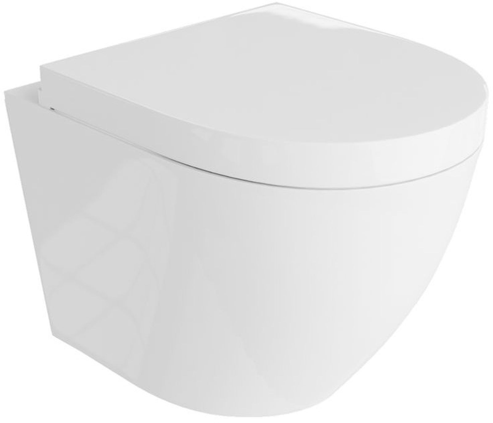 LaVita Sofi taza de inodoro con asiento de cierre suave suspendido sin reborde blanco brillante 5908211479774