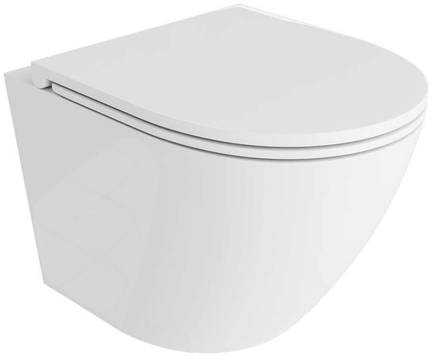 LaVita Sofi One taza de inodoro con asiento de cierre suave suspendido sin reborde blanco brillante 5900378310471