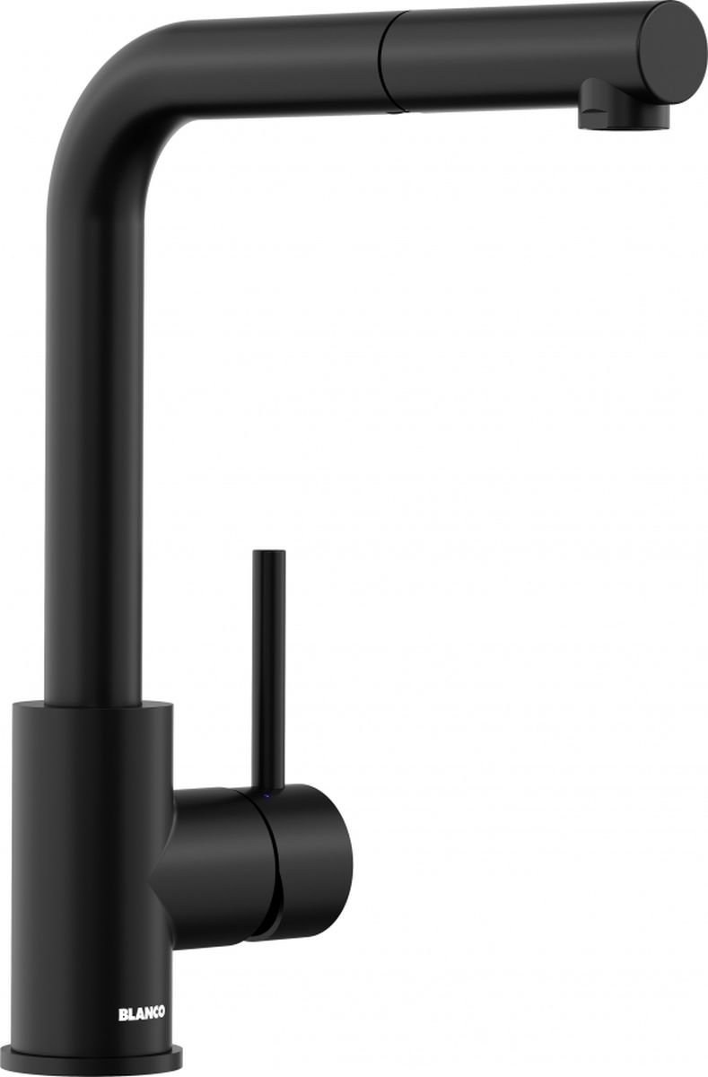 Blanco Mila-S grifo de cocina de pie negro 526660