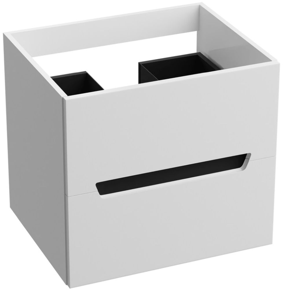 LaVita Kansas armario 60.5x47x54.2 cm suspendido, para lavabo blanco-negro 5900378314424