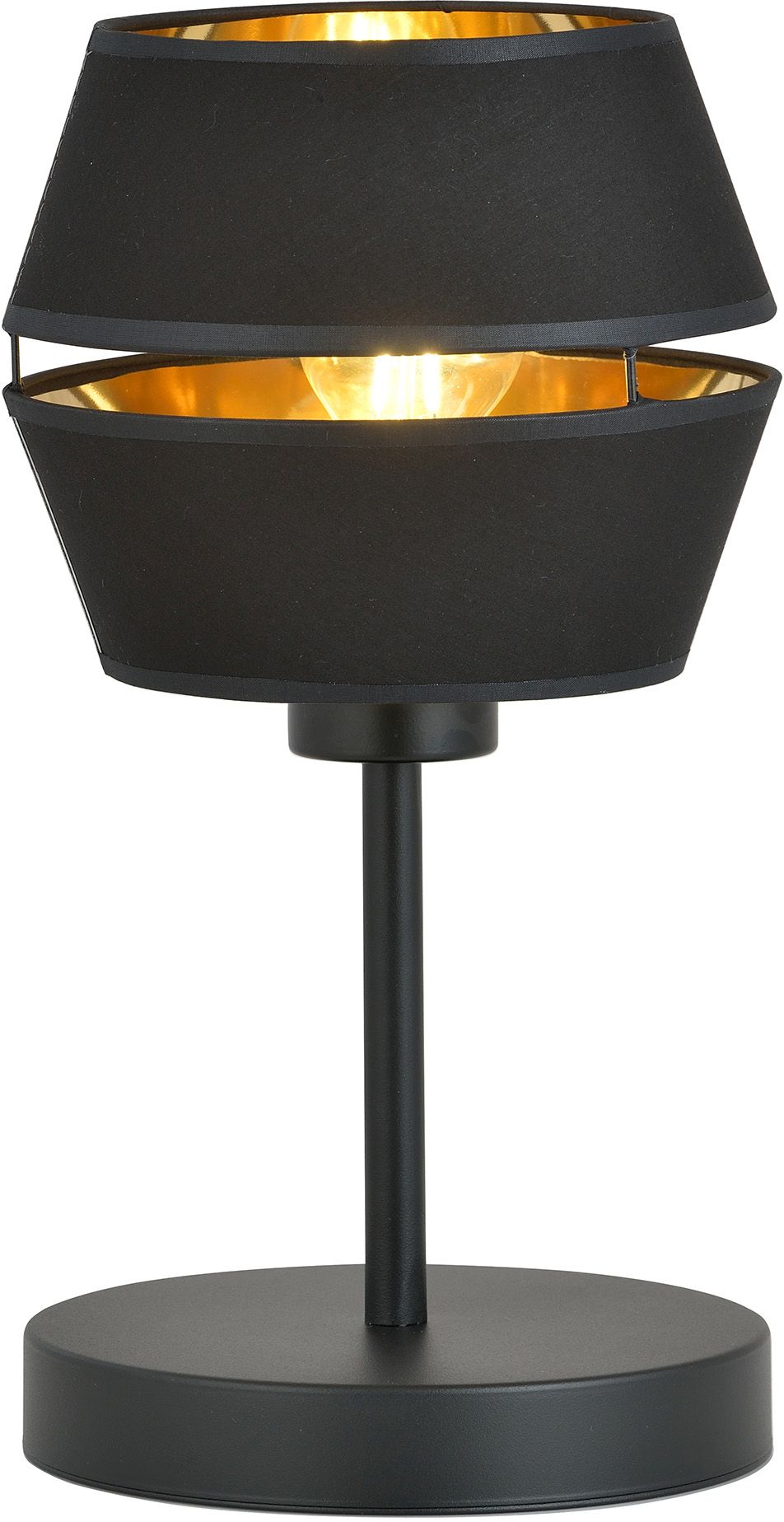 Emibig Piano lámpara de sobremesa 1x15 W negro-oro 1183/LN