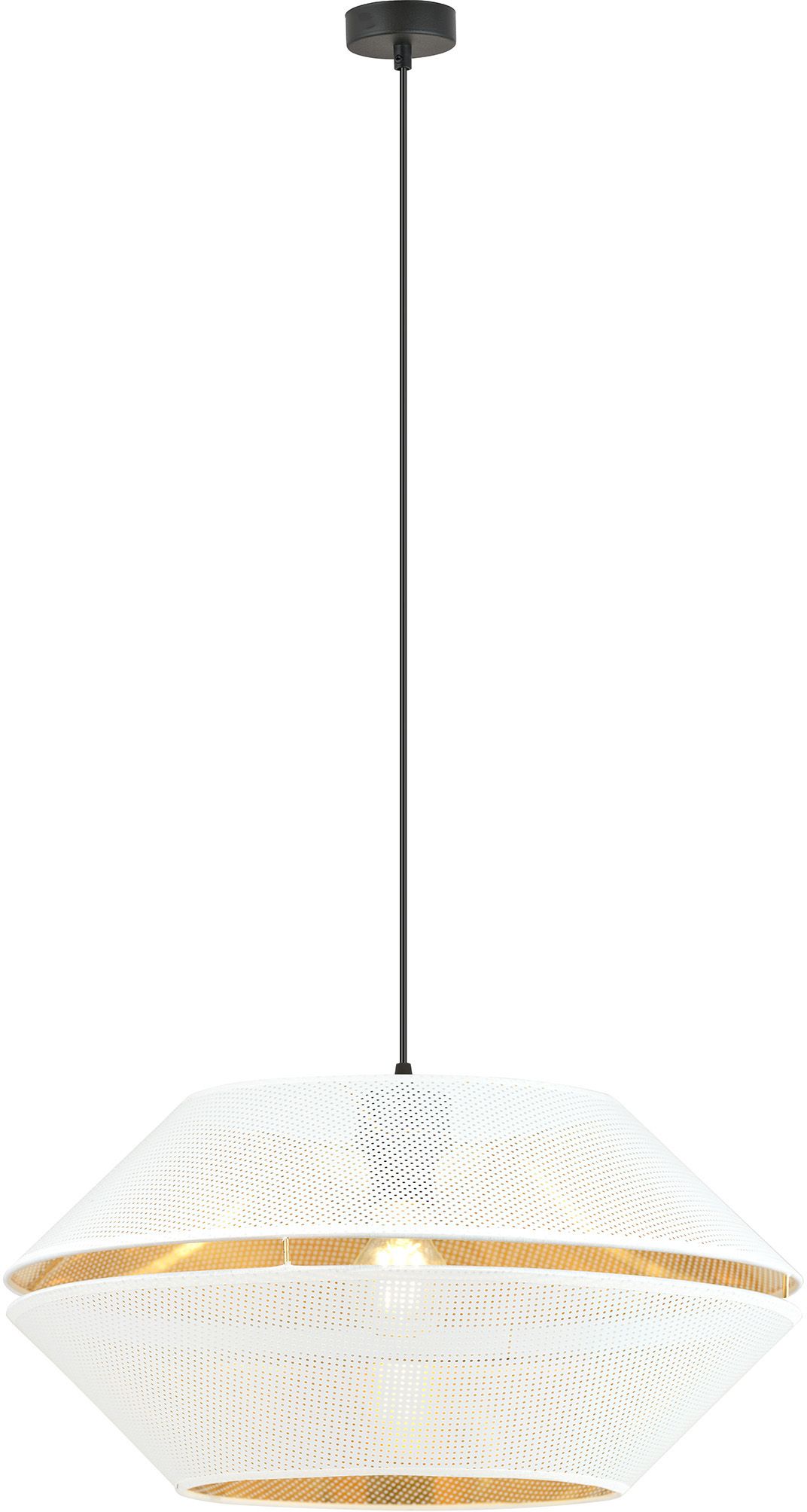 Emibig Malia lámpara colgante 1x15 W blanco-negro-oro 1184/1