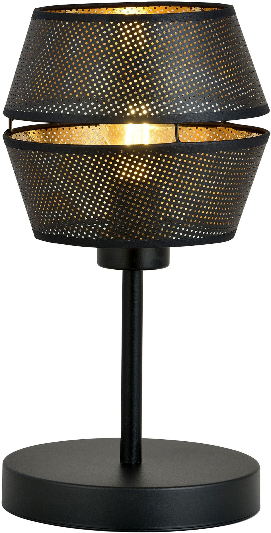 Emibig Malia lámpara de sobremesa 1x15 W negro-oro 1185/LN