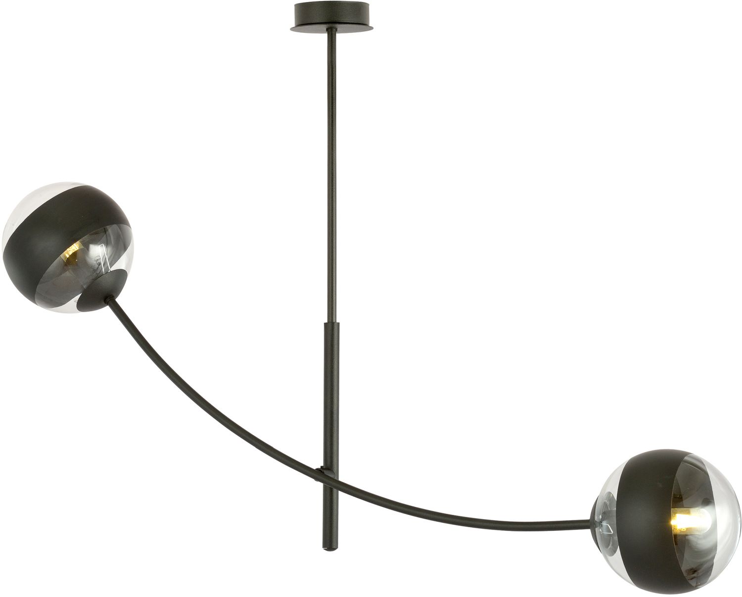 Emibig Hunter Stripe lámpara de techo 2x10 W latón-transparente 1101/2
